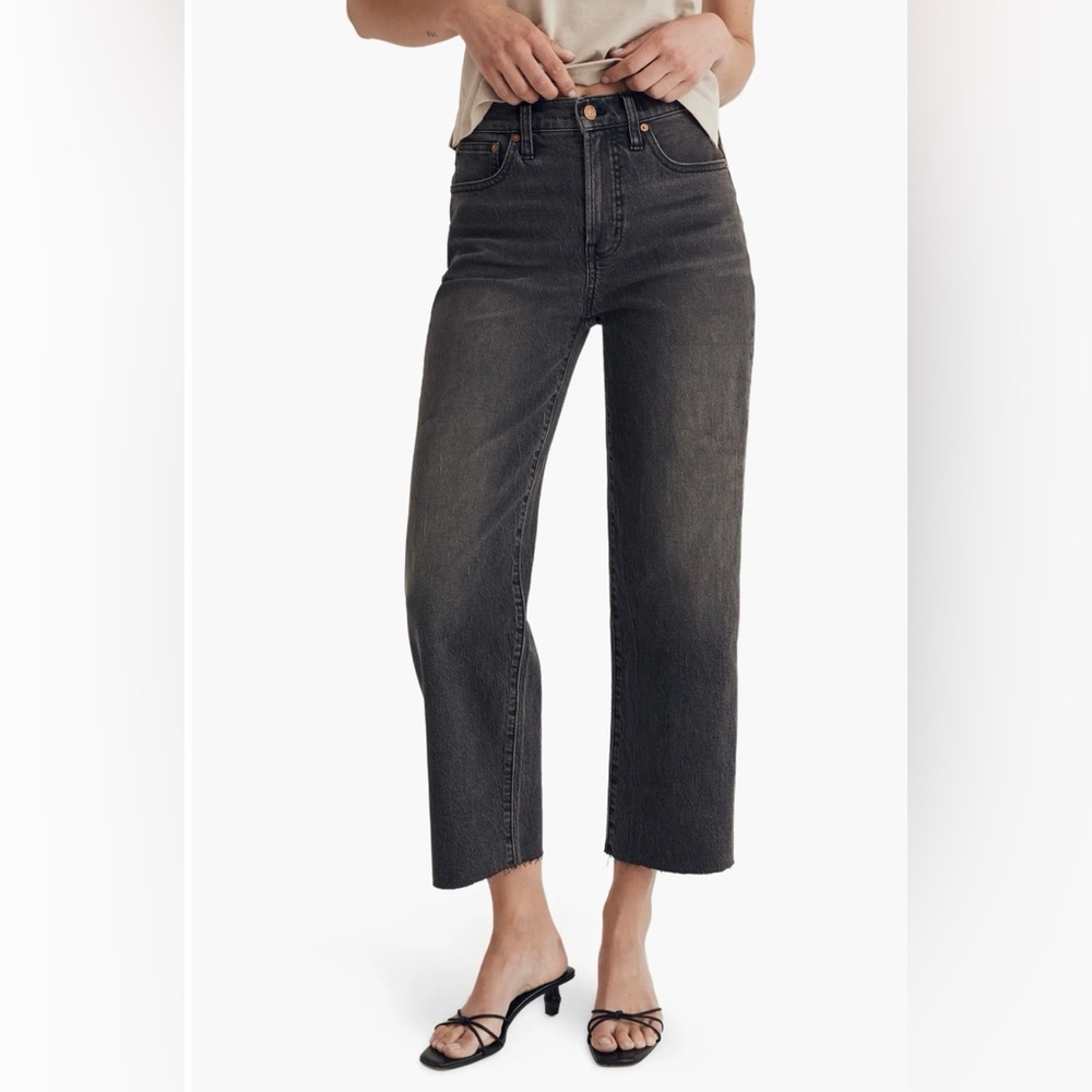 Madewell Black Wide Leg Jeans